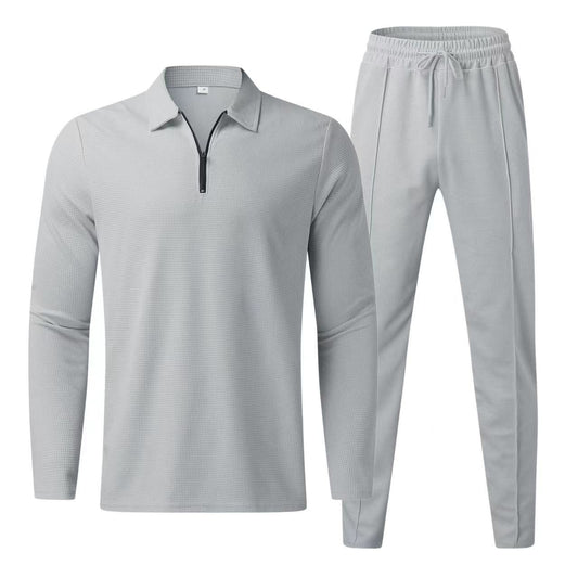 TwoPapers - Long-sleeved Trousers Two-piece Sports And Leisure Men's Suit